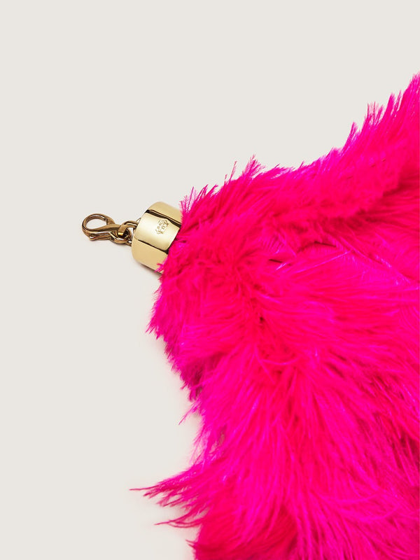 Ostrich Feather Charm - Pink